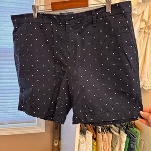 Navy Polka Dot Women’s Shorts